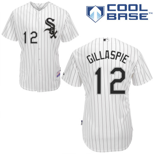 Conor Gillaspie #12 MLB Jersey-Chicago White Sox Men's Authentic Home White Cool Base Baseball Jersey